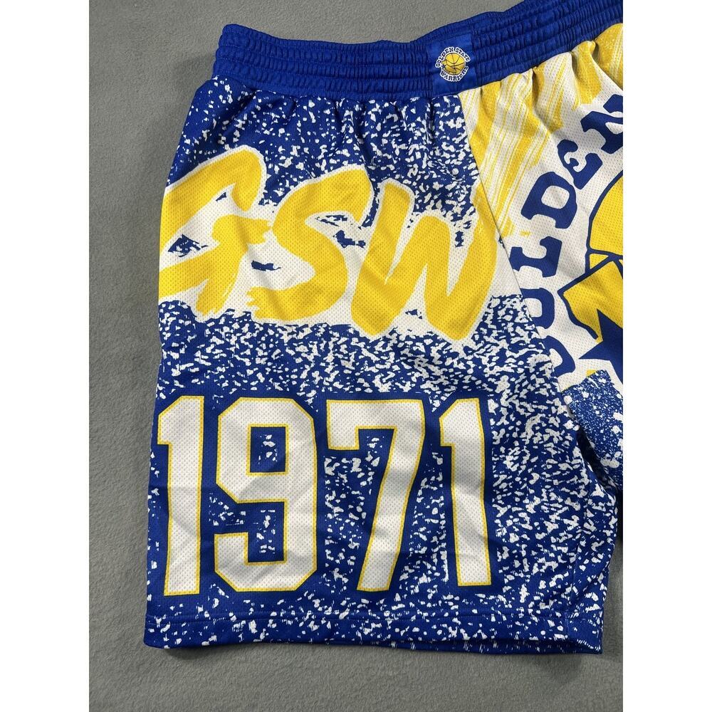 Mitchell & Ness Golden State Warrior Classic Jumbotron Shorts, Size 3X - Picture 6 of 16